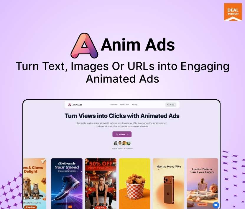 Anim Ads: Generate Stunning Animated Ads in Seconds With AI Ads Video Maker
