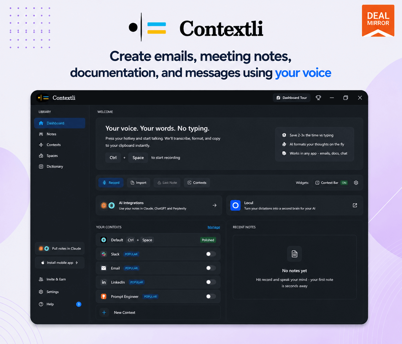 Contextli: AI Voice to Text Software That Understands Your Workflow