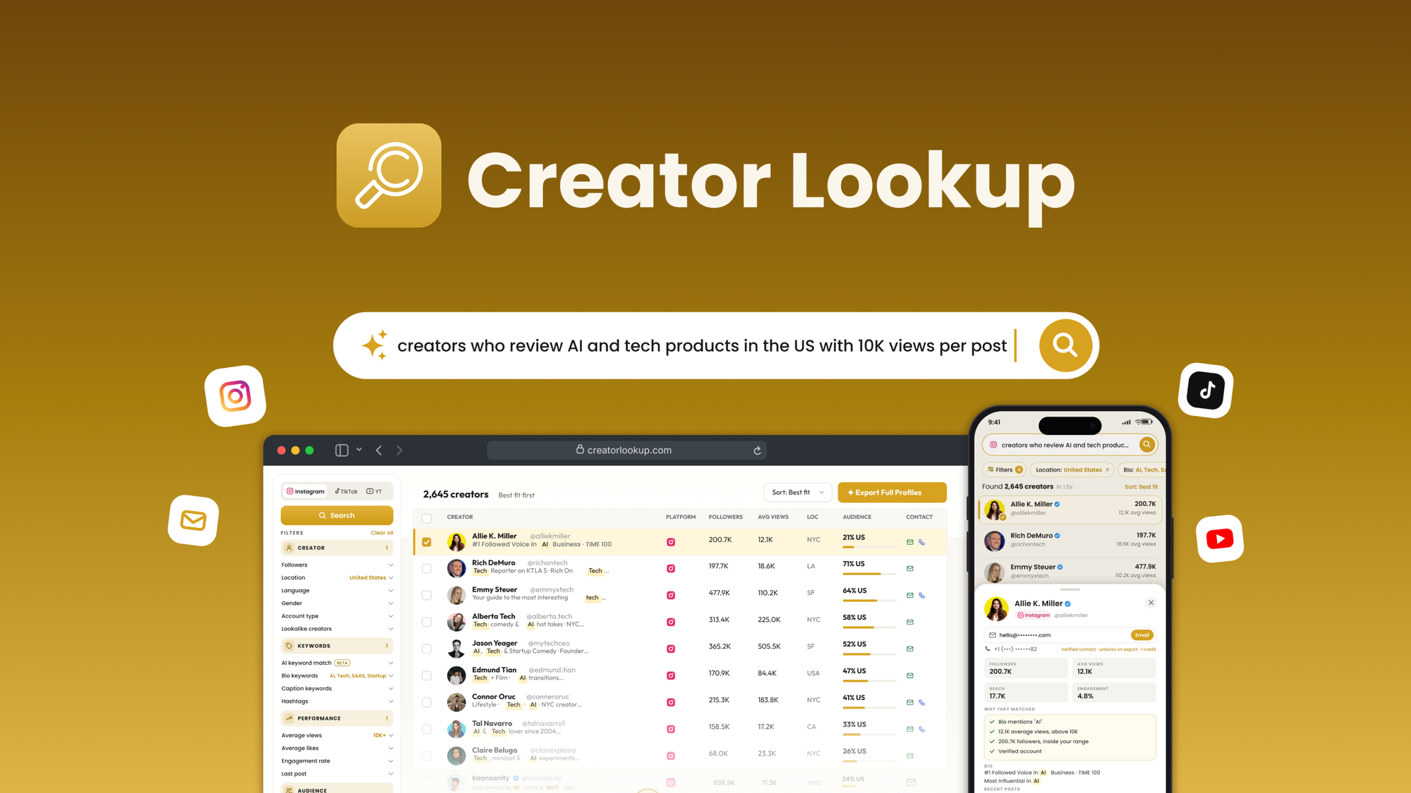 Creator Lookup