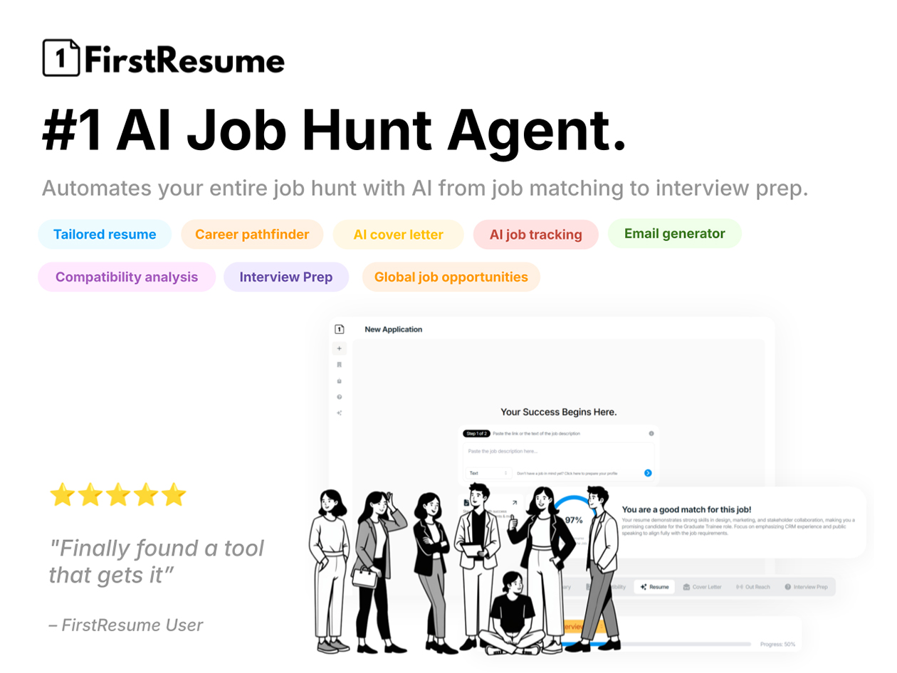 FirstResume - AI Job Hunting Automator: Lifetime Subscription (Premium Plan)