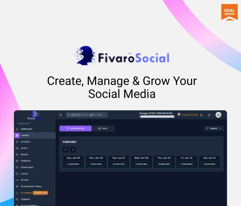 FivaroSocial: AI-Powered Social Media Manager