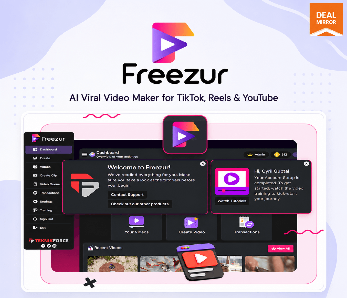 Freezur: Create Engaging Viral Storytelling Videos With AI