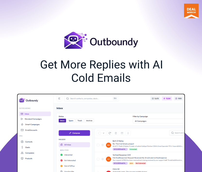 Outboundy: AI-Powered Cold Email Outreach Software