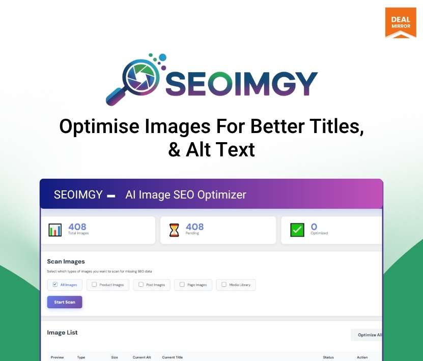 SEOIMGY: Optimize Your Images With AI-Powered Alt Text Generator