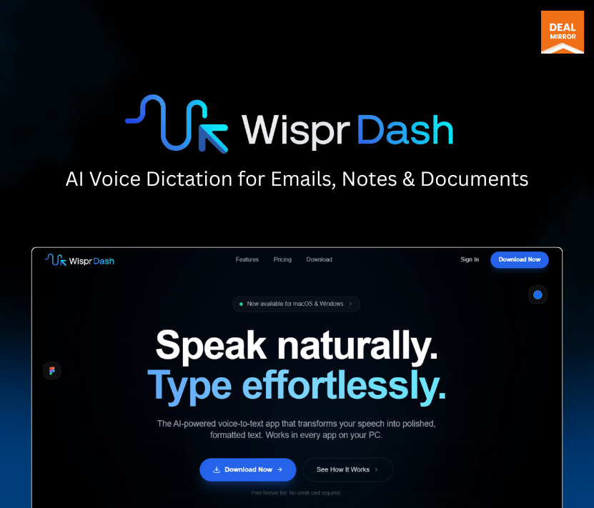 WisprDash: AI-Powered Voice-to-Text Software for Faster Writing